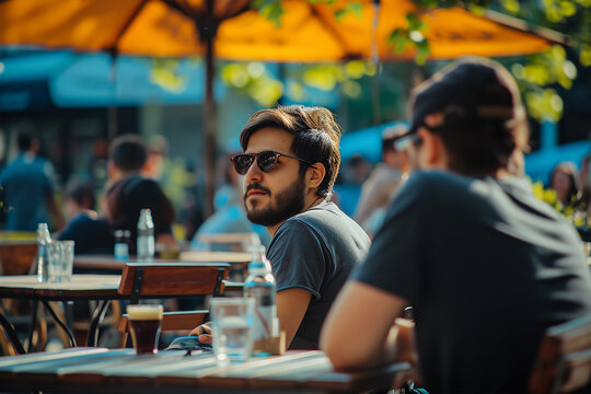 People Enjoying Weekend 