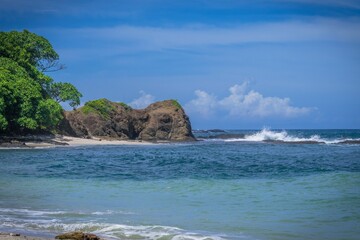 Fototapeta na wymiar Beautiful view of the Pacific Beach in Costa Rica