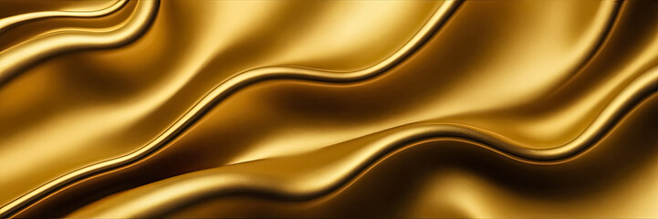 Enigmatic Fusion: Abstract Blurry Gradient Fluid Dynamics Intersecting with Radiant Gold Background Color Silk Texture..