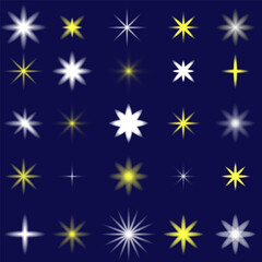 A bright glow effect with lots of shiny particles on a vector background. Fireflies, sparks, stars vector dust elements for design template and illustrations.
