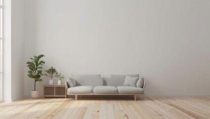 A simple living room 