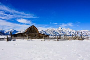 The John Moulton Barn in Winter