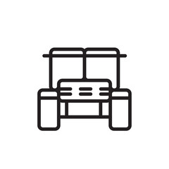 Cotton Production Factory Line Icon