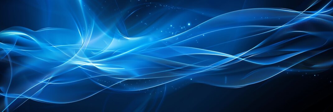 Fototapeta blue wallpaper shimmering elegant light, aspect raito 3:1