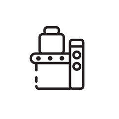 Conveyor Factory Industrial Line Icon