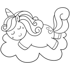 coloring unicorn 