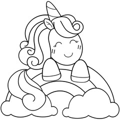 Unicorn coloring with rainbow 