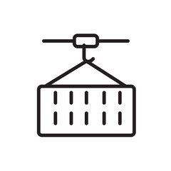 Container Factory Industrial Line Icon