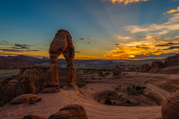 Delicate Arch at Sunset
