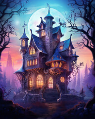 Enigmatic ghost, whimsical riddles, fantasy castle, twilight puzzles, hidden chambers