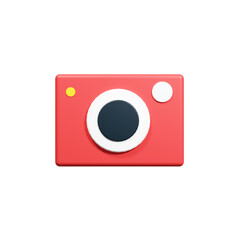 3d Simple camera retro icon
