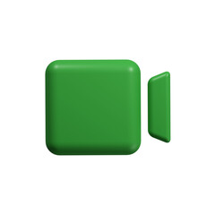 3D Simple camera video icon