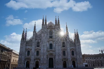 Foto op Plexiglas Metropolitan Cathedral-Basilica of the Nativity of Saint Mary. Milan, Italy. © Wirestock