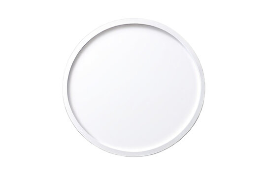 empty plate isolated on white transparent background