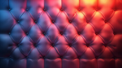 Red and Blue Tufted Fabric Texture
