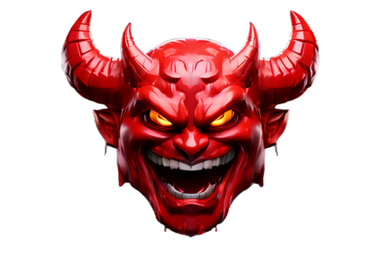 red devil mask transparent background
