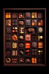 Chocolate pleasure: luxury box of chocolates