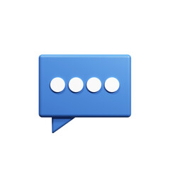 3d Chat speech bubble icon