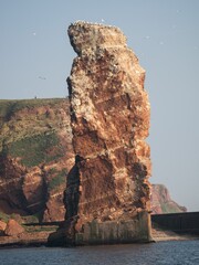 High-angle view of a rocky mountain.