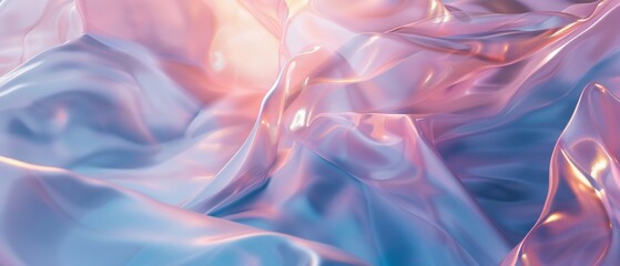 Gentle Fluid Layers: Minimalist background featuring calming, fluid forms, creating a serene and...