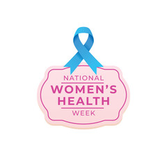 National Womens Health Week design template. women vector design. woman image. vector eps 10. flat design.