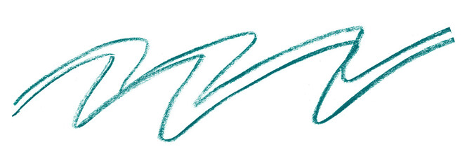 Obraz premium green pencil strokes isolated on transparent background