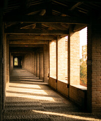 PERSPECTIVA CORREDOR CASTILLO MEDIEVAL