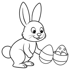 easter bunny with egg
