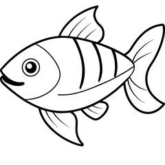 fish on white