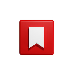 3D Bookmark simple icon