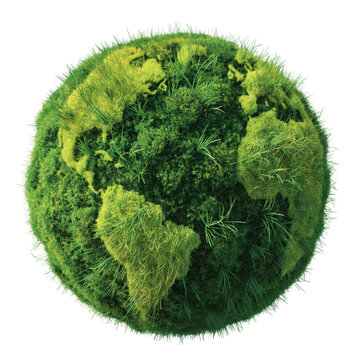 Green World Map
