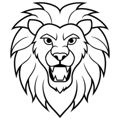Fototapeta premium lion head mascot