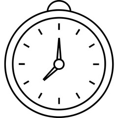 clock isolated on white