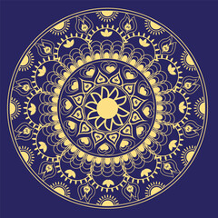 This is simple and vector mandala background and it is editable.