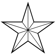 star isolated on white