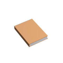 3D Illustration of Simple book