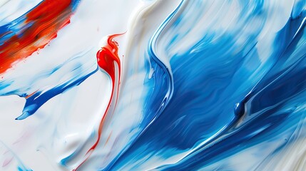 a combination of blue, white, and red, simple,