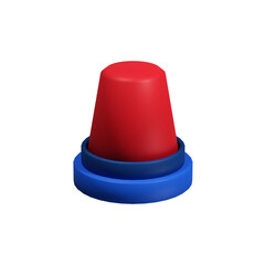 3D Simple sirine icon