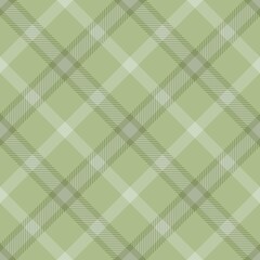 Tartan seamless pattern, pastel green and white can be used in fashion decoration design. Bedding, curtains, tablecloths