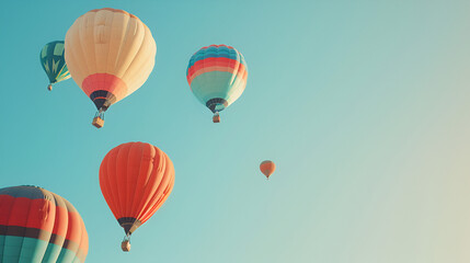 Fototapeta premium hot air balloons , generative ai