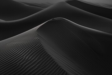 The Elegance of Desert Simplicity in a Black and White Landscape