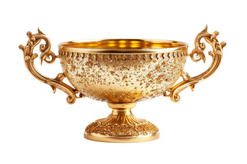 Elegant Gold Trophy Cup, Symbol of Achievement and Excellence 