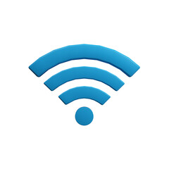 3D wireless network icon