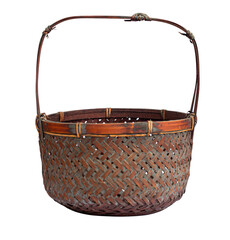 Old handmade wicker basket