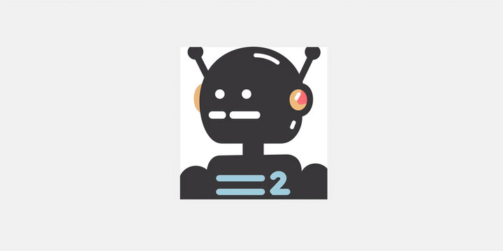 artificial intelligence icon robot vector