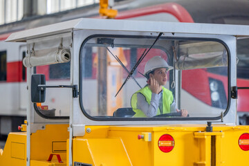 Rail engineer supervise and oversees depot track upkeep, ensures train safety during maintenance