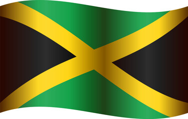 Jamaica flag - obrazy, fototapety, plakaty