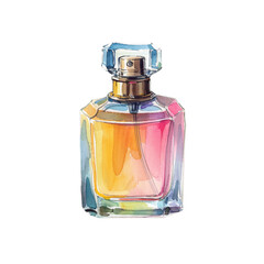 perfume vector illustration in watercolor style