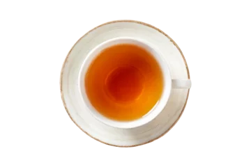 Rollo Fresh brewed black or red tea in a cup, topview and isolated © M.Dörr & M.Frommherz