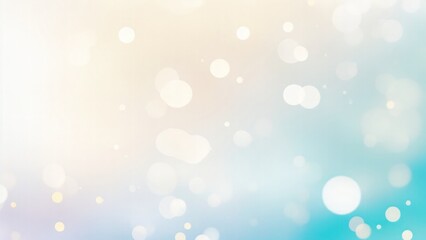 Obraz premium Pastel Blue, Teal, gold yellow, white silver, pale pink Abstract blur bokeh banner background